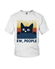 Vintage Cat Ew People Shirt Youth T-Shirt thumbnail