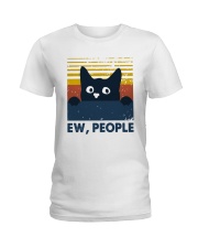 Vintage Cat Ew People Shirt Ladies T-Shirt thumbnail