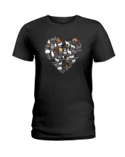 Heart Love Bunnies Shirt Ladies T-Shirt thumbnail