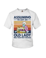 Vintage Sewing Masks Assuming Im Just Old Shirt Youth T-Shirt thumbnail