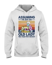Vintage Sewing Masks Assuming Im Just Old Shirt Hooded Sweatshirt thumbnail