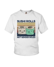 Vintage Sushi Rolls Not Gender Roles Shirt Youth T-Shirt thumbnail
