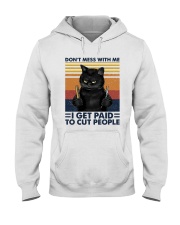Vintage Cat Dont Mess With Me I Get Paid Shirt Hooded Sweatshirt thumbnail