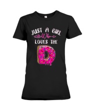 Just A Girl Who Loves The Donuts Shirt Premium Fit Ladies Tee thumbnail