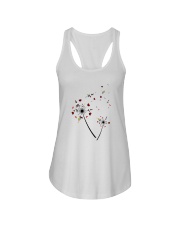 Wine Dandelion Shirt Ladies Flowy Tank tile