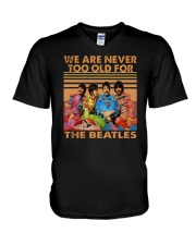 Vintage We Are Never Too Old For The Beatles Shirt V-Neck T-Shirt thumbnail