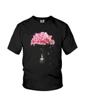 Flower Umbrella Never Give Up Shirt Youth T-Shirt thumbnail
