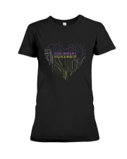 Lgbt Non Binary Humanoid Shirt Premium Fit Ladies Tee thumbnail