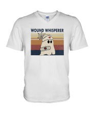 Vintage Nurse Ghost Wound Whisperer Shirt V-Neck T-Shirt thumbnail