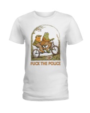 Frog And Toad Fuck The Police Shirt Ladies T-Shirt thumbnail