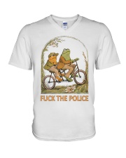 Frog And Toad Fuck The Police Shirt V-Neck T-Shirt thumbnail