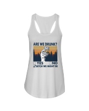 Vintage Are We Drunk Yes No Bitch We Might Shirt Ladies Flowy Tank thumbnail