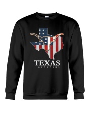 American Flag Texas Longhorn Shirt Crewneck Sweatshirt thumbnail