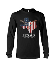 American Flag Texas Longhorn Shirt Long Sleeve Tee thumbnail