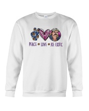 Peace Love Joe Exotic Shirt Crewneck Sweatshirt thumbnail