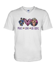 Peace Love Joe Exotic Shirt V-Neck T-Shirt thumbnail