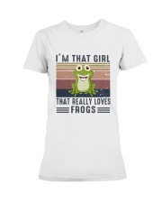 Vintage Im That Girl That Really Loves Frog Shirt Premium Fit Ladies Tee thumbnail