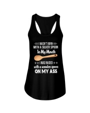 I Wasn't Born With A Silver Spoon My Mouth Shirt Ladies Flowy Tank thumbnail