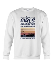 Vintage Some Girl Go Boating And Drink Much Shirt Crewneck Sweatshirt thumbnail