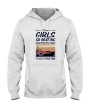 Vintage Some Girl Go Boating And Drink Much Shirt Hooded Sweatshirt thumbnail