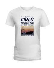 Vintage Some Girl Go Boating And Drink Much Shirt Ladies T-Shirt thumbnail