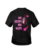 Wolf He Keeps Me Safe Shirt Youth T-Shirt thumbnail