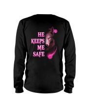 Wolf He Keeps Me Safe Shirt Long Sleeve Tee thumbnail