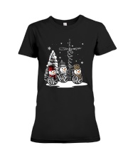 Faith Hope Love Snowman Christmas Jesus Shirt Premium Fit Ladies Tee thumbnail