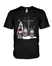 Faith Hope Love Snowman Christmas Jesus Shirt V-Neck T-Shirt thumbnail