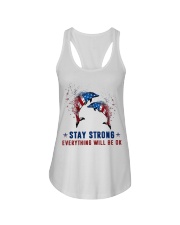 Flag Dolphin Stay Strong Everything Ok Shirt Ladies Flowy Tank thumbnail