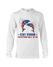 Flag Dolphin Stay Strong Everything Ok Shirt Long Sleeve Tee thumbnail