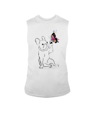 Happy Frenchie Touching Color Butterfly Shirt Sleeveless Tee tile