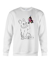 Happy Frenchie Touching Color Butterfly Shirt Crewneck Sweatshirt tile