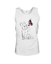 Happy Frenchie Touching Color Butterfly Shirt Unisex Tank tile