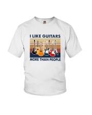 Vintage I Like Guitars More Than People Shirt Youth T-Shirt thumbnail
