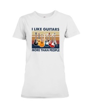 Vintage I Like Guitars More Than People Shirt Premium Fit Ladies Tee thumbnail