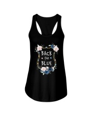 Flower Back The Blue Shirt Ladies Flowy Tank thumbnail