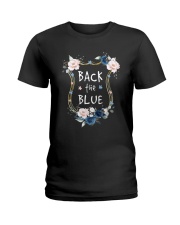 Flower Back The Blue Shirt Ladies T-Shirt thumbnail
