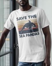 Vintage Dolphin Save The Sea Pandas Shirt Classic T-Shirt apparel-classic-tshirt-lifestyle-front-39