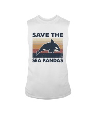 Vintage Dolphin Save The Sea Pandas Shirt Sleeveless Tee thumbnail