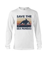 Vintage Dolphin Save The Sea Pandas Shirt Long Sleeve Tee thumbnail