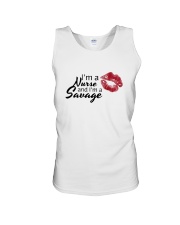 I'm A Nurse And I'm A Savage Shirt Unisex Tank thumbnail