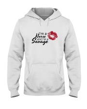 I'm A Nurse And I'm A Savage Shirt Hooded Sweatshirt thumbnail