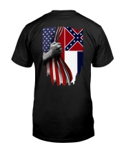Mississippi And American Flag Shirt Classic T-Shirt back
