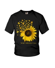 Sunflower Accept Understand Love Autism Shirt Youth T-Shirt thumbnail