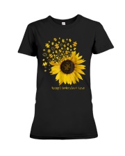 Sunflower Accept Understand Love Autism Shirt Premium Fit Ladies Tee thumbnail