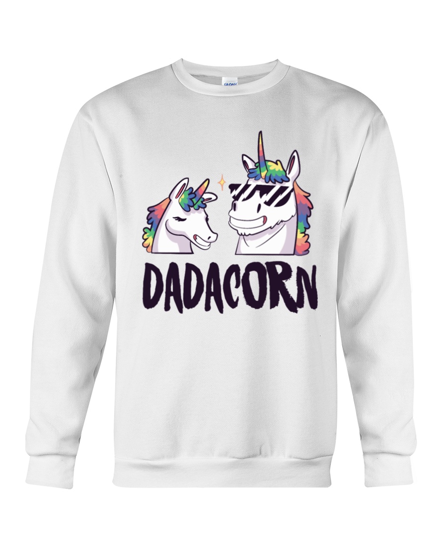 Dadacorn Unicorn Dad 2018 Shirt Crewneck Sweatshirt