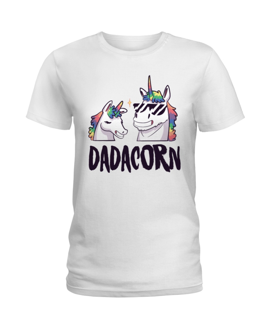 Dadacorn Unicorn Dad 2018 Shirt Ladies T-Shirt