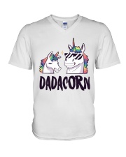 Dadacorn Unicorn Dad 2018 Shirt V-Neck T-Shirt thumbnail