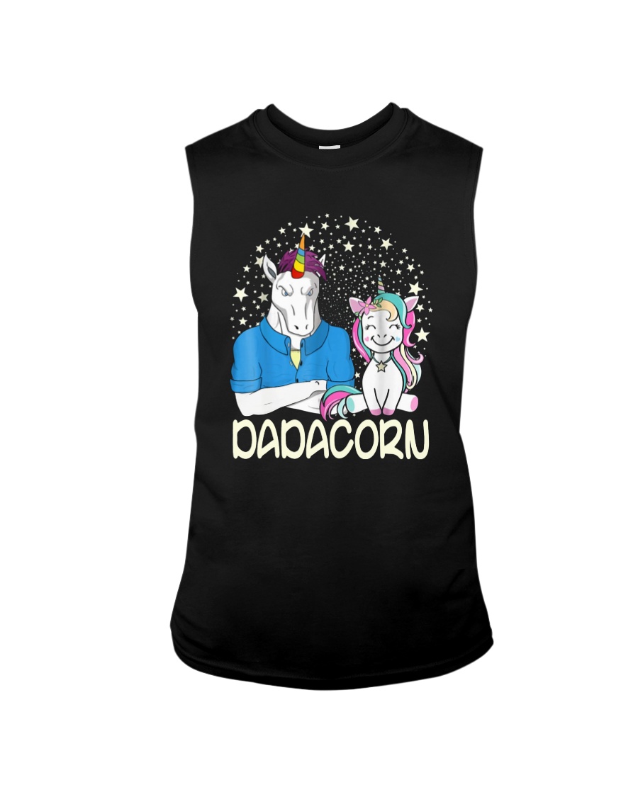 Dadacorn Unicorn Dad Shirt Sleeveless Tee
